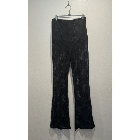 MAJORELLE Size Medium Sheer Black Lace Pants With Brief Goth Punk Boho Festival - Picture 2 of 11